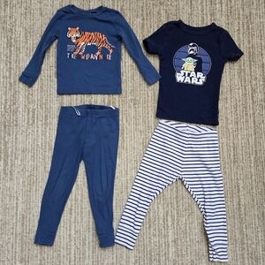 Two Boys Coordinating Pajama Sets GAP (Star Wars Line) And H&M